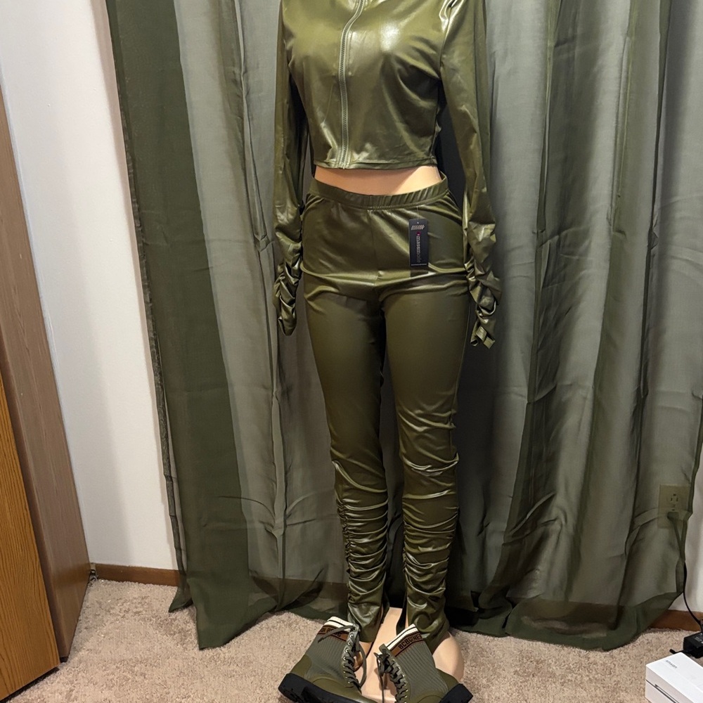 Olive Green Women's Jumpsuit